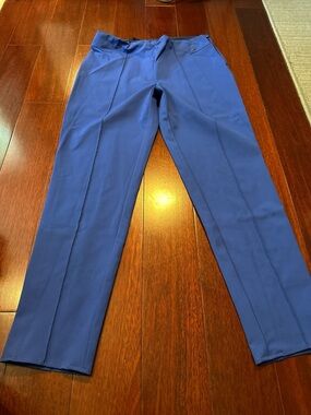Escada Cobalt Blue Stretch Trousers Size 10/42 Italian